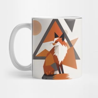 Abstraction Wild fox: Abstract Nature Art Mug